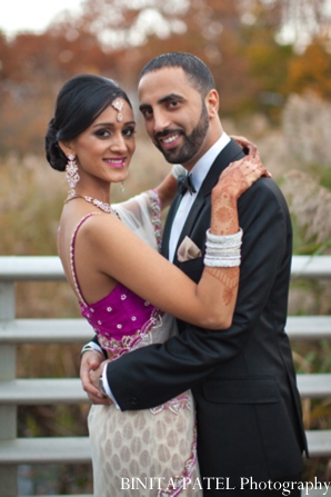 indian wedding portrait reception