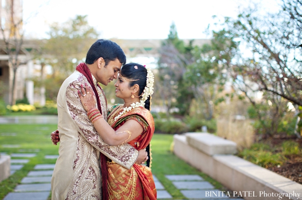 indian wedding bride groom portraits outdoors