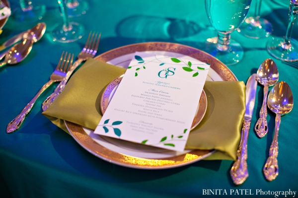 indian wedding table setting reception inspiration