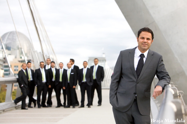 indian wedding groom groomsmen portraits