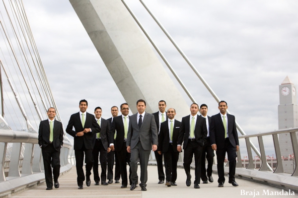 indian wedding groom groomsmen portraits