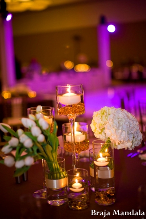 indian wedding reception decor lighting floral