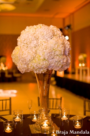 indian wedding reception floral inspiration