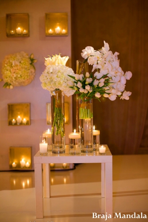 indian wedding reception floral inspiration