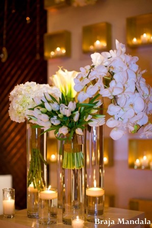 indian wedding reception floral inspiration