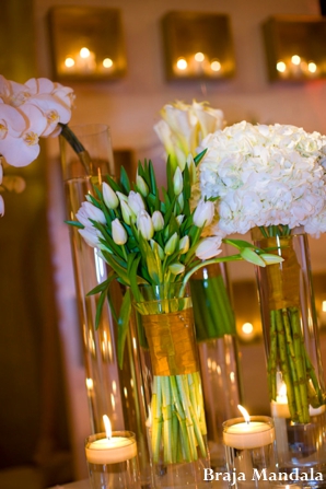 indian wedding reception floral inspiration