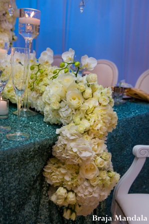 indian wedding bridal inspiration table decor