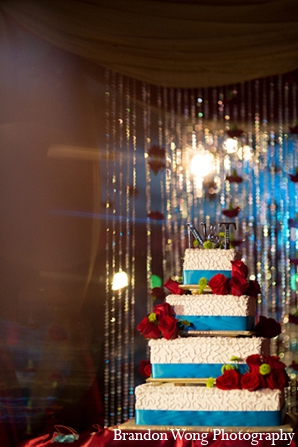 indian wedding reception cake decor