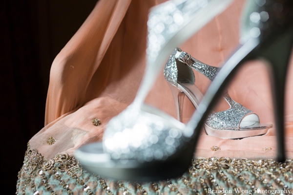 indian-wedding-pakistani-bridal-getting-ready-lengha-shoes-silver-glitter