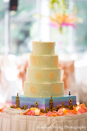 indian-wedding-reception-cake-yellow-inspiration