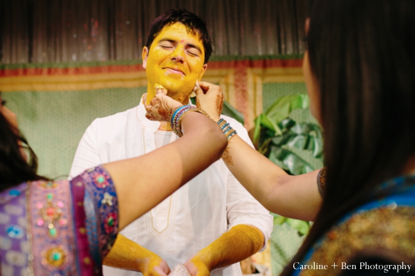 indian wedding gaye holud groom