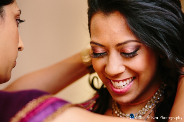 indian wedding getting ready bride