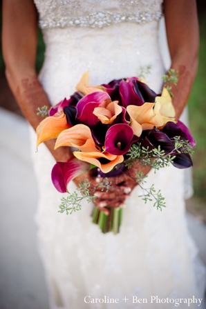 indian wedding portrait bride flowers