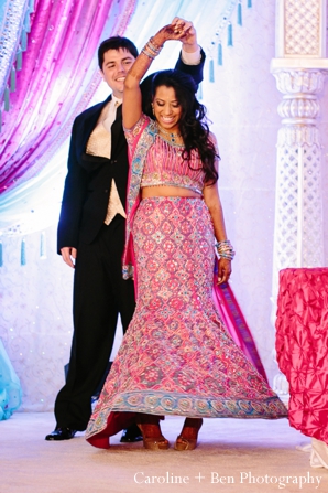 indian wedding reception bride groom