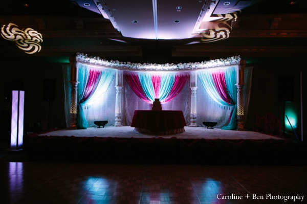 indianwedding reception lighting decor