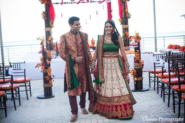 indian wedding portraits bride groom