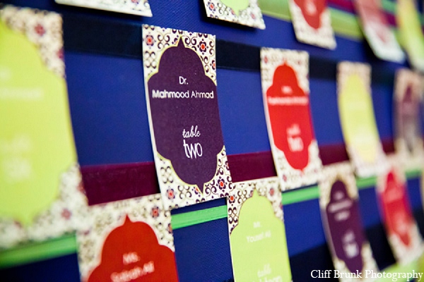 pakistani wedding reception place cards