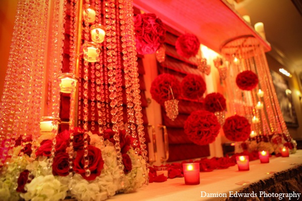 indian wedding reception lighting