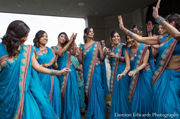 Indian Wedding Baraat Lenghas Bridesmaids Photo 4976