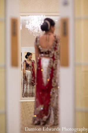 indian wedding bridal portrait before ceremony