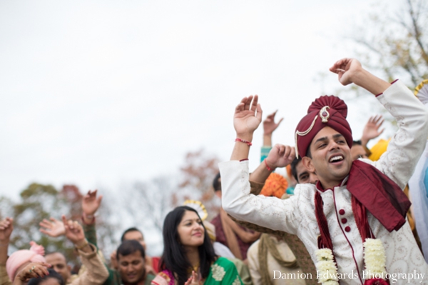 indian wedding groom celebration street dancing