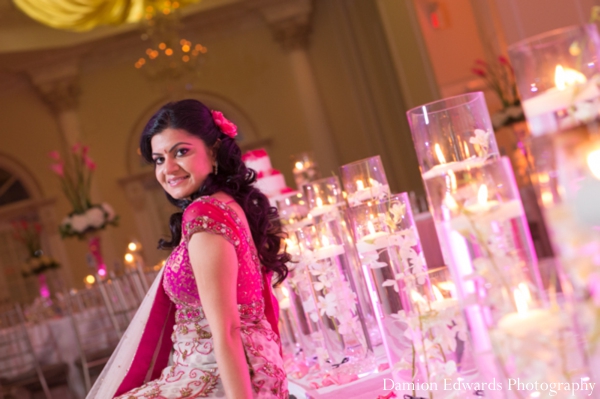 indian wedding lengha reception lighting