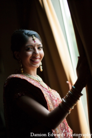 indian wedding bridal lengha hair