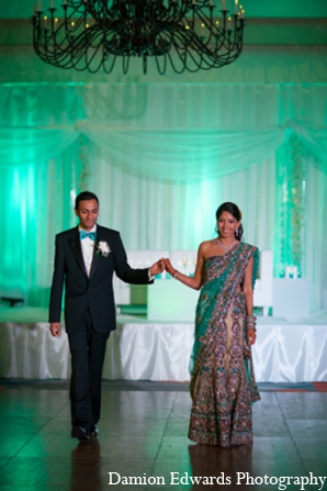 indian wedding reception bride groom