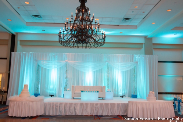 indian wedding reception decor stage