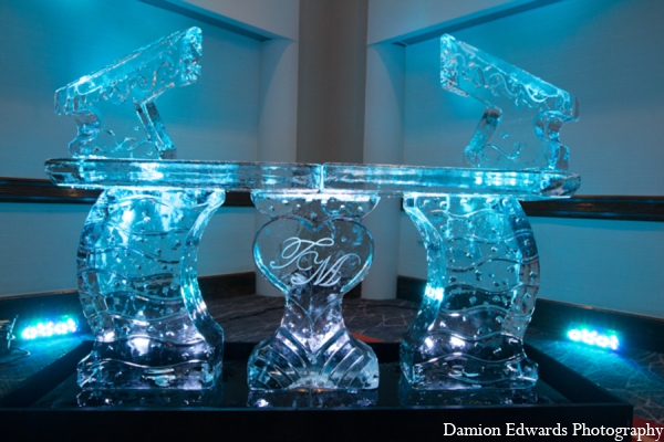 indian wedding reception ice sculpture