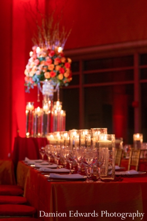 indian wedding reception lighting decor