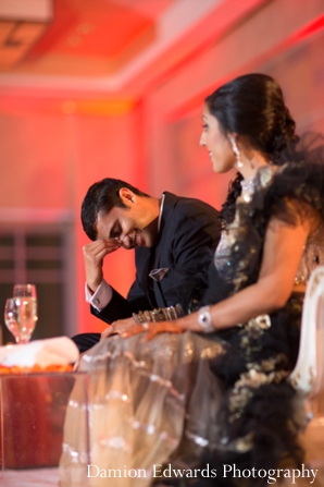 indian wedding reception bride groom