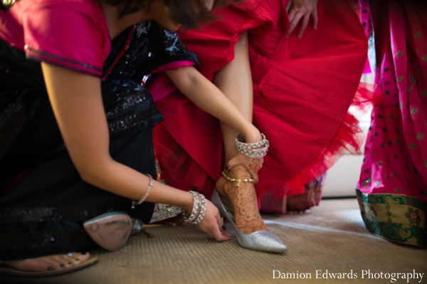 indian wedding bride dressed traditional