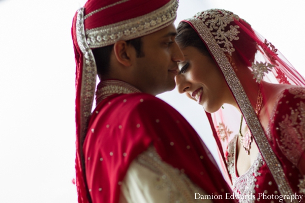 indian wedding bride groom portrait