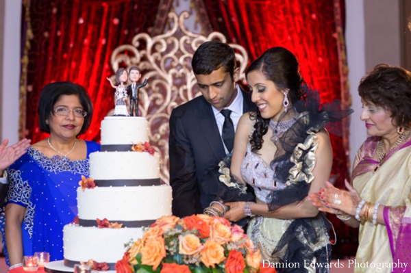 indian wedding bride reception dancing