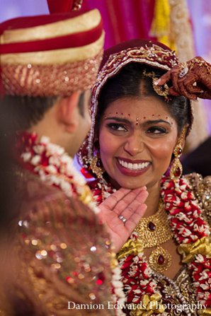 indian wedding ceremony bride groom lengha