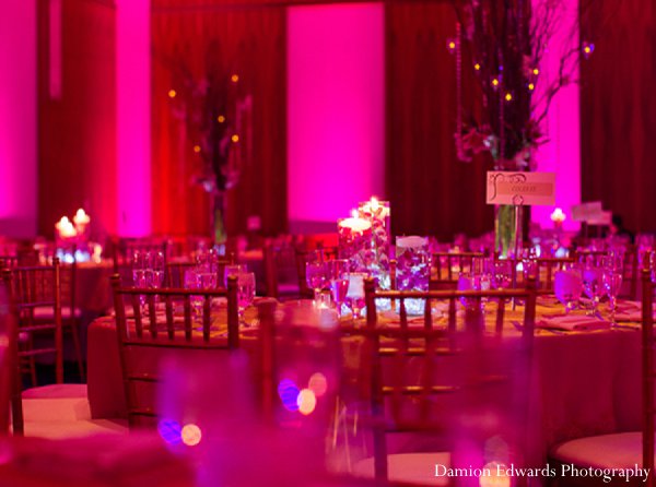 indian wedding floral decor reception pink