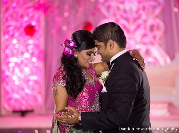 indian wedding groom bride reception dance