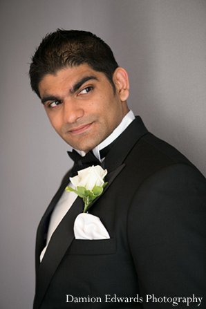 indian wedding groom tuxedo reception