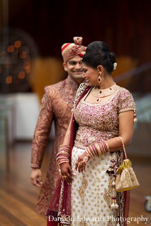 indian wedding photography bride groom first look