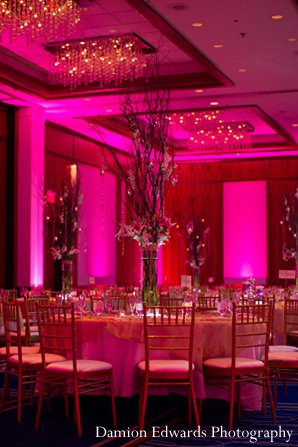 indian wedding reception floral decor