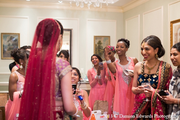 indian wedding bride bridesmaids get ready