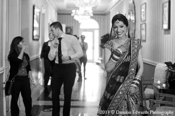 indian wedding bride portrait lengha