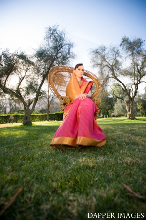 indian wedding bridal portrait lengha colorful