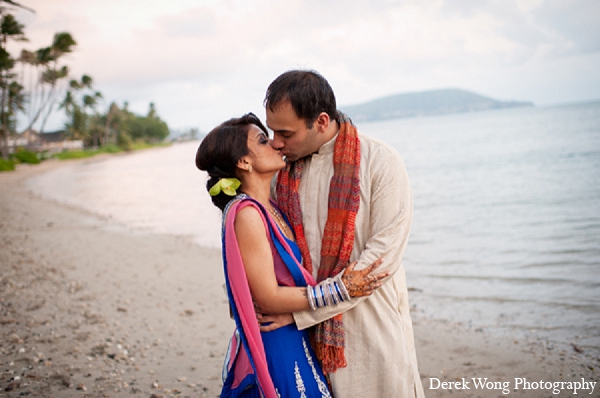 indian wedding beach portraits sangeet bride groom