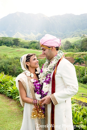 indian wedding outdoor portraits bride groom