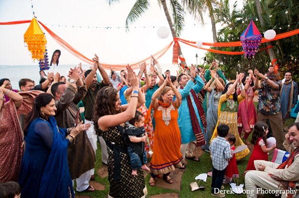 indian wedding sangeet guests photography