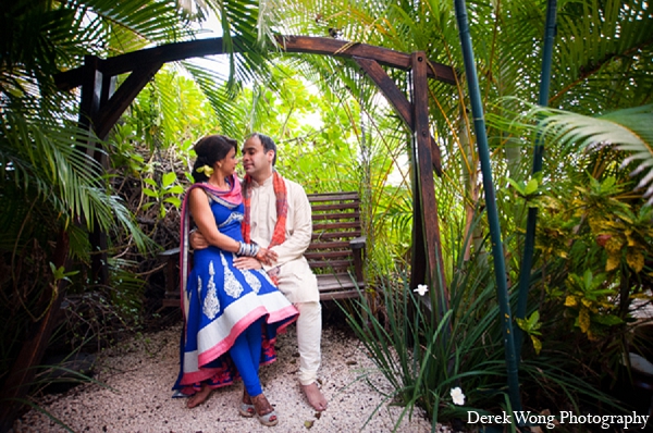 indian wedding sangeet portraits bride outdoor groom