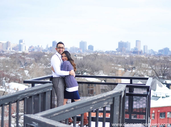 indian wedding engagement portraits