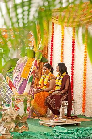 indian wedding bride ceremony turmeric